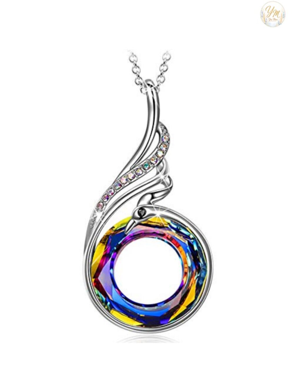 Sterling Silver Phoenix Pendant Necklace Women's Jewelry